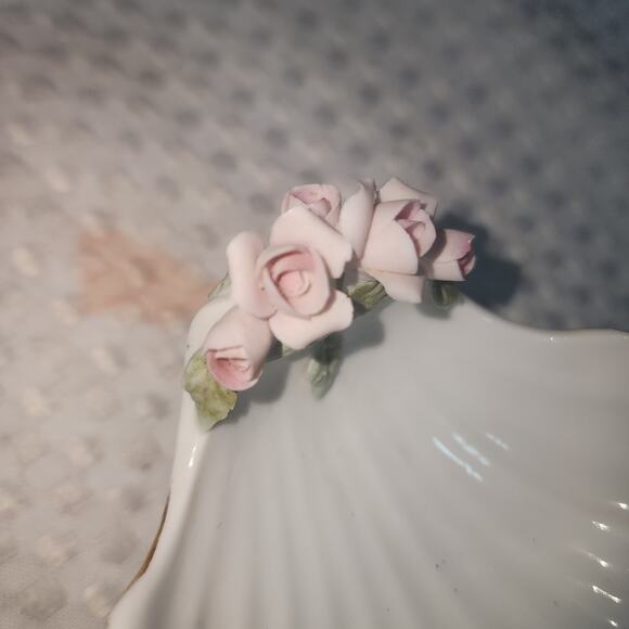 VINTAGE EUC LEFTON CHINA HAND PAINTED SEASHELL SOAP DISH - Picture 2 of 7